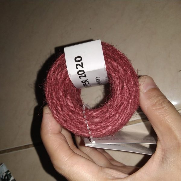 IKEA Tali karung warna merah jute string kirmizi wool 25mtr