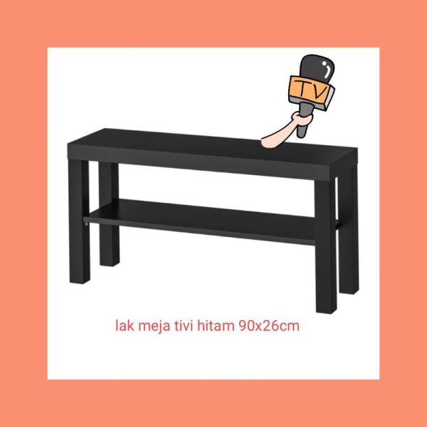 IKEA Lack meja tivi 90x26cm rak tivi meja serbaguna