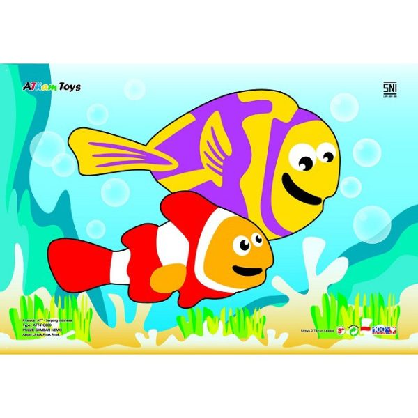 Menyusun Puzzle Ikan Nemo & Dori (12pcs)