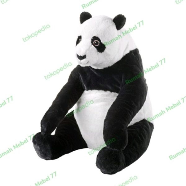 Boneka panda besar 47 cm panda soft doll hitam putih