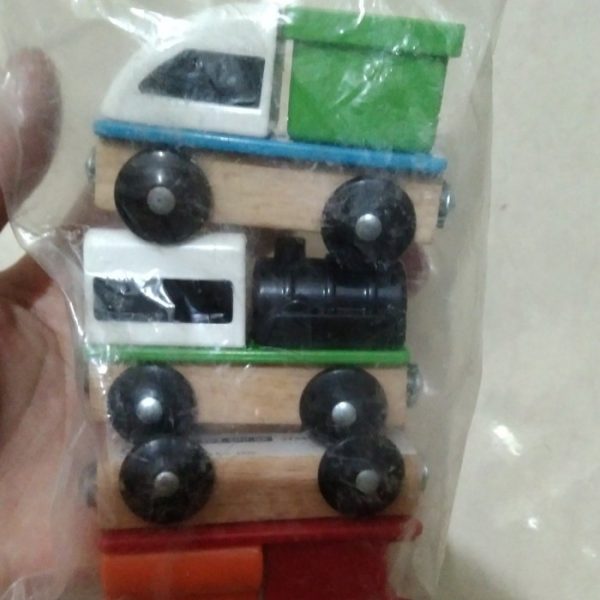 IKLilabo Kereta api mainan anak isi 3 pc dengan magnet asis toko