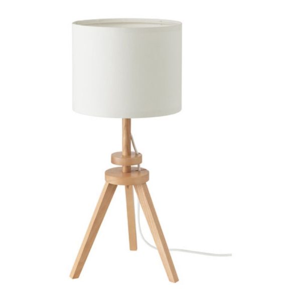 Lauters lampu meja kayu ash desk lamp putih minimalis fleksibel elegan