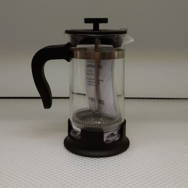 Uppheta teko pembuat penyeduh kopi teh french press coffee and tea maker kaca 0.4 L