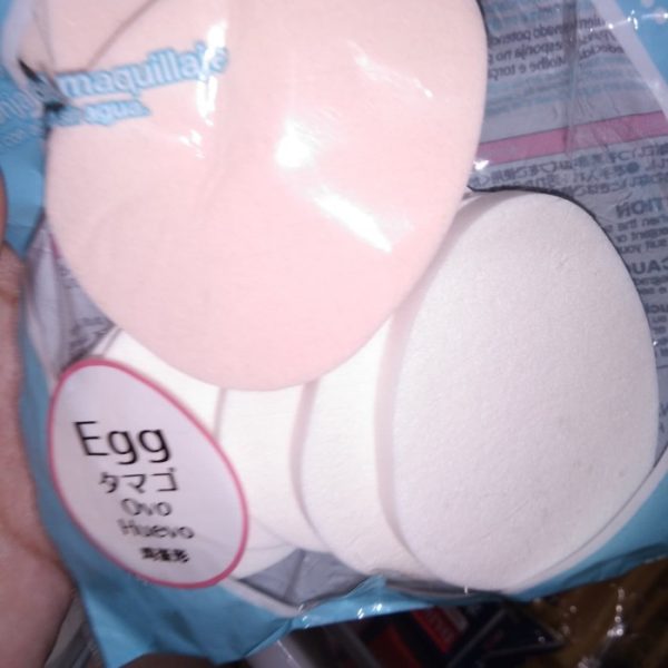 Sponge makeup bentuk telur egg daiso isi 10 pc