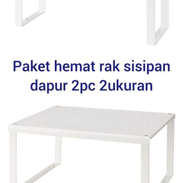 IKEA Paket lengkap rak sisipan dapur rak 2 tingkat mutlifungsi variera