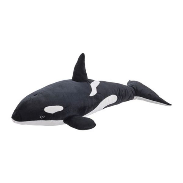 Blavingad boneka ikan orca hitam putih black orca soft doll 60 cm