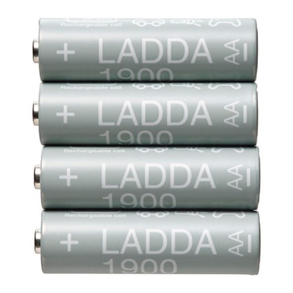 Laddas batre uang yang dapat di isi ulang AA 1900 mah baterai rechargeable 1.2 V reusable batre jam 4 pc