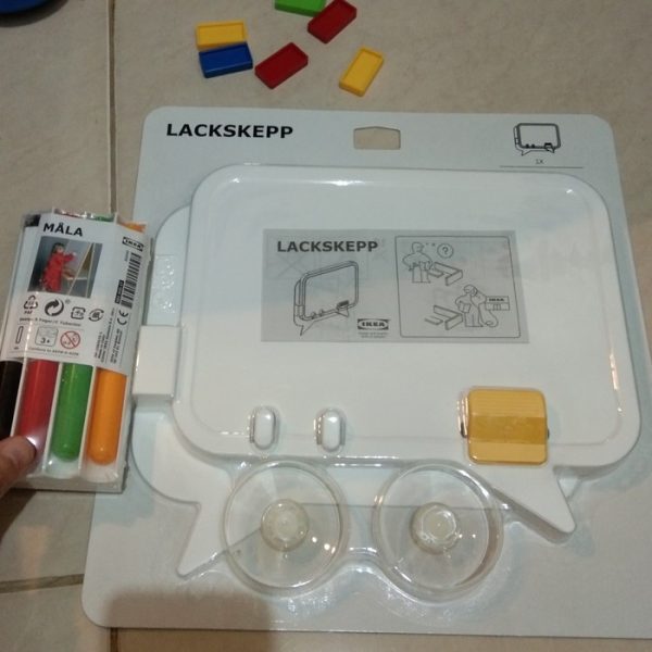 IKEA Paket hemat whiteboard dan spidol 4+1 with suction cup papan tulis