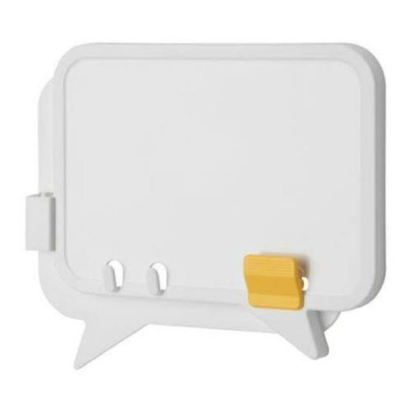 Lackskep papan tulis whiteboard 27 x 24 cm dengan hook pengait mini whiteboard with suction cup tanpa bor