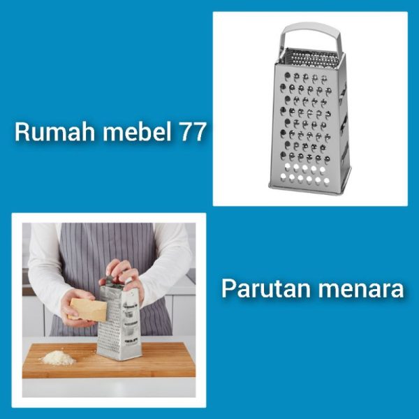 Grater parutan menara keju bahan stainless steel parutan menara