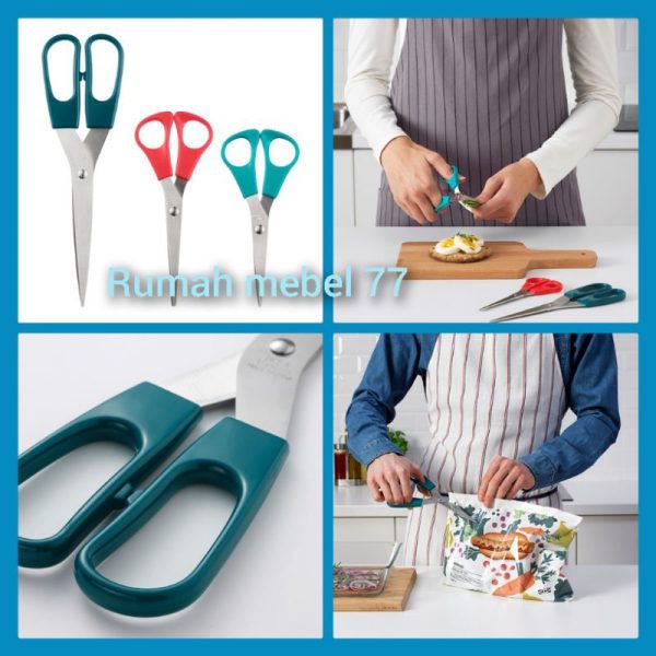 Gunting kertas plastik gunting serbaguna multifungsi scissors set 3 pc gunting murah