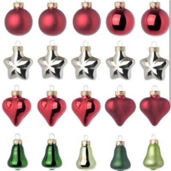 Vinter dekorasi pohon natal hiasan gantung hiasan natal 20 pc christmas tree hanging decoration