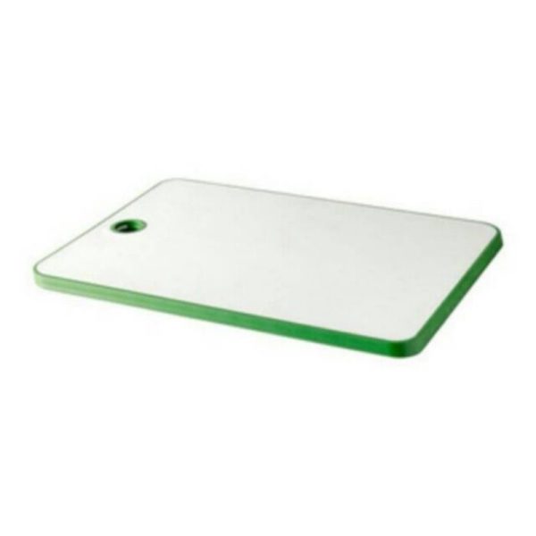 Matlust talenan plastik hijau putih tebal chopping board alas potong buah sayur daging 34 x 24 cm