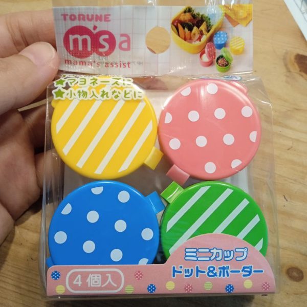 Torune japan mini cup wadah saos kecap tomat mayonaise madu pil obat 4 pc