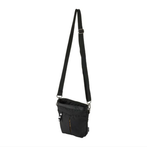 Varldens tas selempang kecil minimalis 17 x 5 x 20 cm hitam crossbody bag sling bag