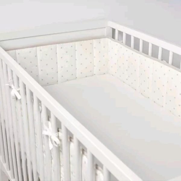 Ikea lenast bumper pad bantalan pelindung benturan box bayi berdot poliadot 60 x 120 cm - Image 2