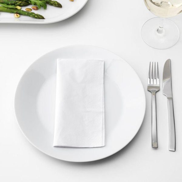 Fantastisk serbet kertas tisu makan tebal putih 3 ply white paper napkin 24 x 24 cm isi 50 p - Image 2