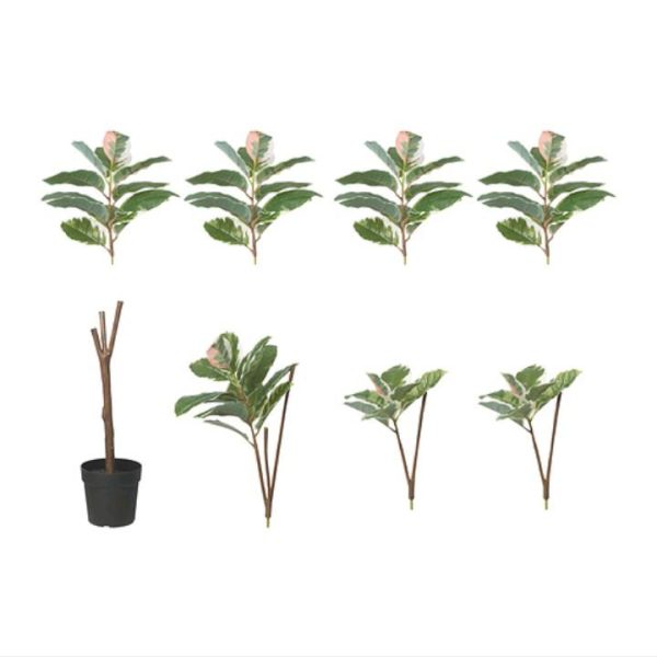 Ikea fejka tanaman tiruan pohon karet dalam pot hitam 23 cm T 170 cm artifisial plant mudah dirakit - Image 2