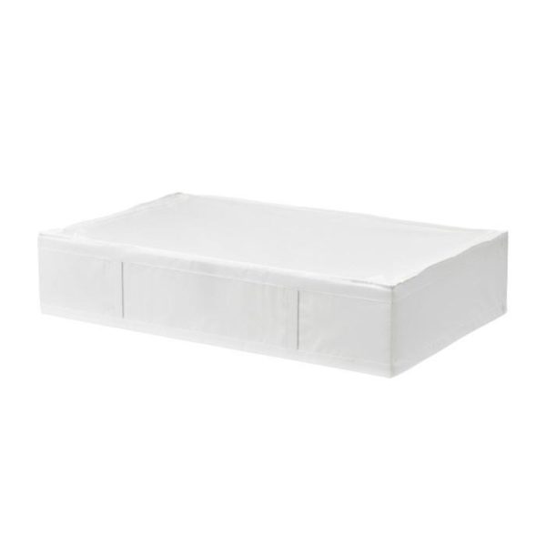 IKEA Skub tempat penyimpanan box kain putih 93x55x19cm kotak wadah baju