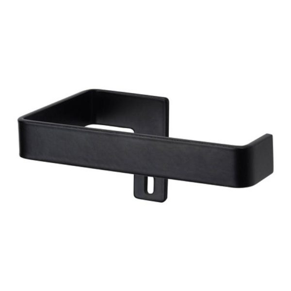 Ikea Skogsviken tempat tisu toilet holder tisue wc rol tisu gulung hitam - Image 2