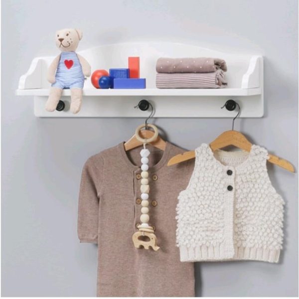 Ikea solgul rak dinding dengan hook wall shelf with hook 60 x 17 x 19 cm putih - Image 2