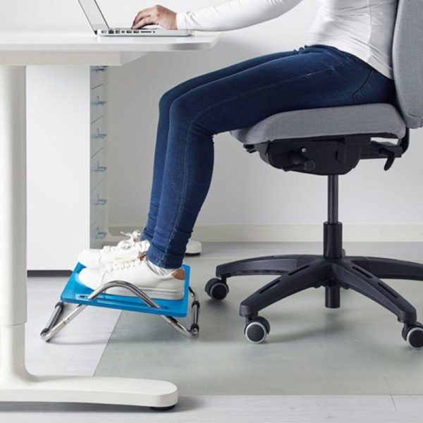 dagoto Pijakan kaki sandaran kaki meja kerja foot rest kayu ergonomis adjustable bawah meja kerja - Image 3