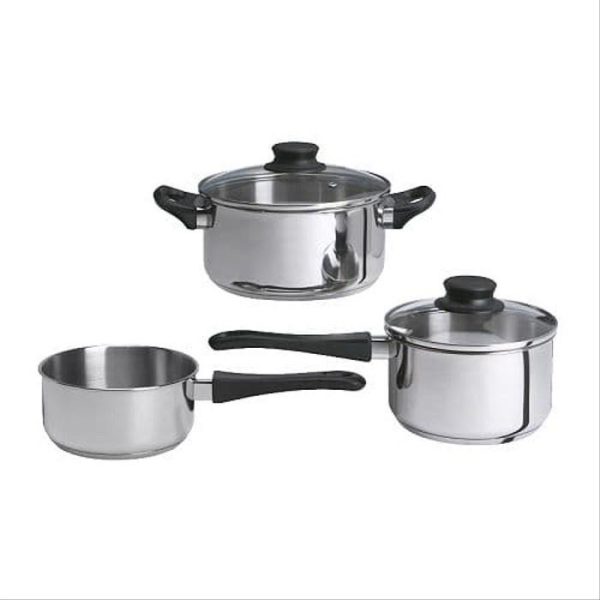 IKEA Annons Panci masak set 5pc plus tutup Baja tahan karat