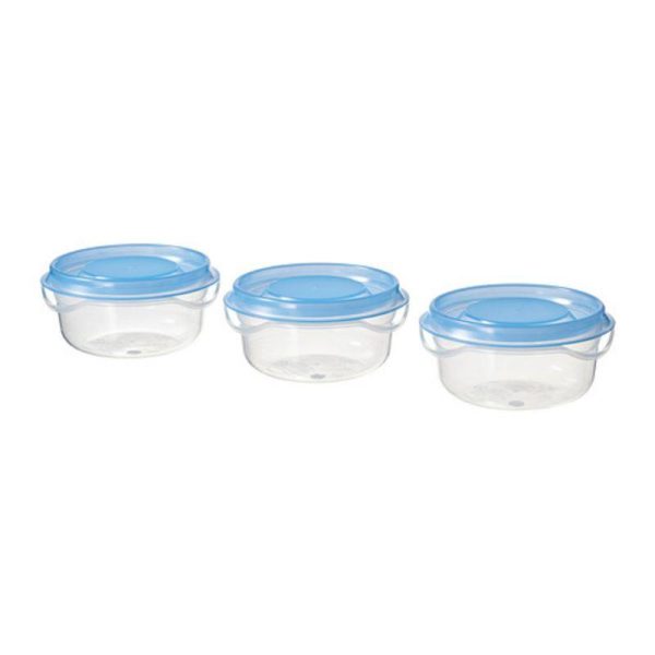 Ikea pruta small food container toples kecil wadah camilan wadah saos bekal wadah cabe bumbu rempah 3 pc 70 ml