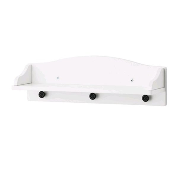 Ikea solgul rak dinding dengan hook wall shelf with hook 60 x 17 x 19 cm putih