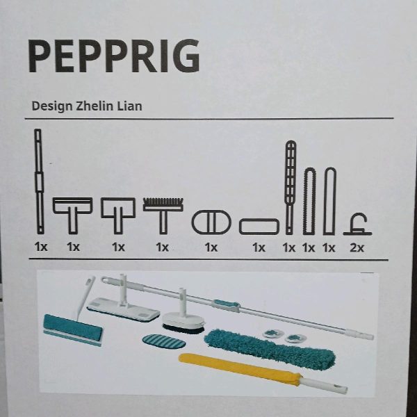 Ikea pepprig peralatan kebersihan pel lantai kemoceng debu lengkap