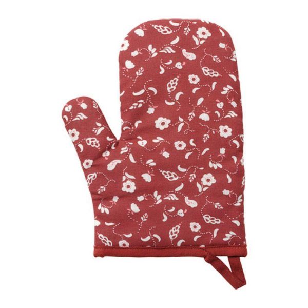 Ikea inamaria sarung tangan sarung oven anti panas 1 pc merah berpola hand glove - Image 2