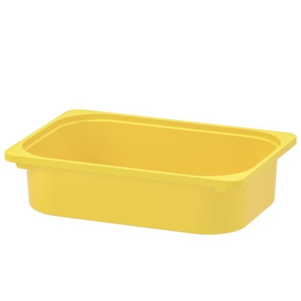 IKEA trofas Box kotak penyimpanan mainan sensory montessori box kuning 42x30x10cm