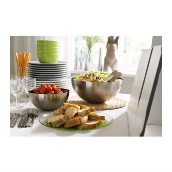 Ikea blanda mangkuk salad besar stainless steel mangkok saji mangkok adonan - Image 3