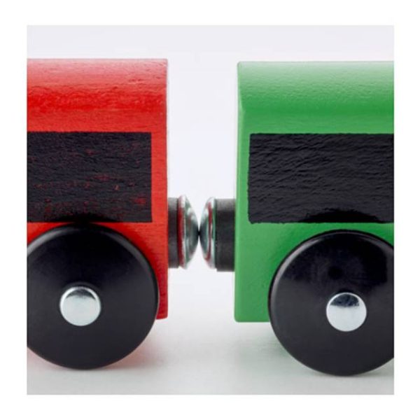 IKEA LILLABO 20pc mainan kereta api untuk anak bahan kayu 3  chuggington wooden train - Image 3