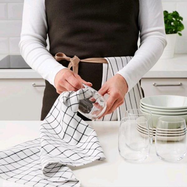 Ikea rinnig lap dapur lap piring isi 4 pc tea towel hand towel - Image 3