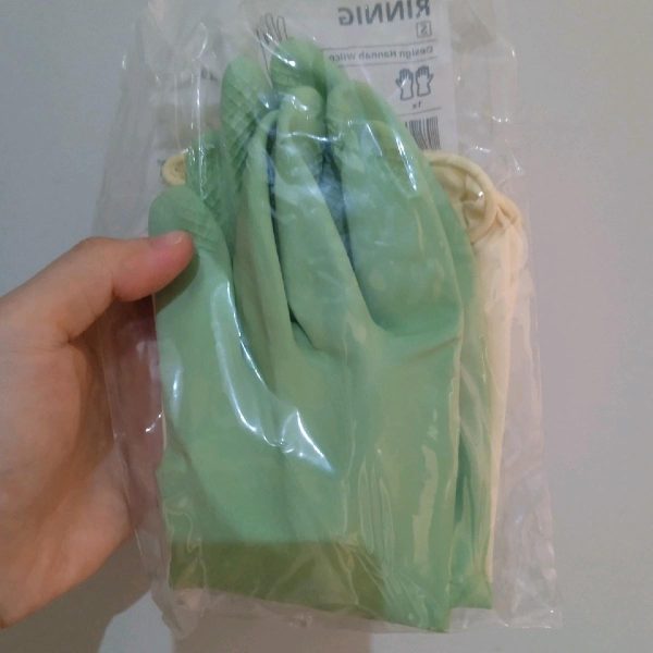 Ikea rining sarung tangan karet silikon lateks reusable hand gloves 1pasang