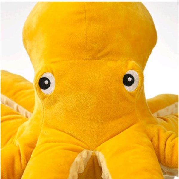 Ikea blavingad boneka gurita kuning 50 cm octopus soft doll boneka kado hadiah - Image 3