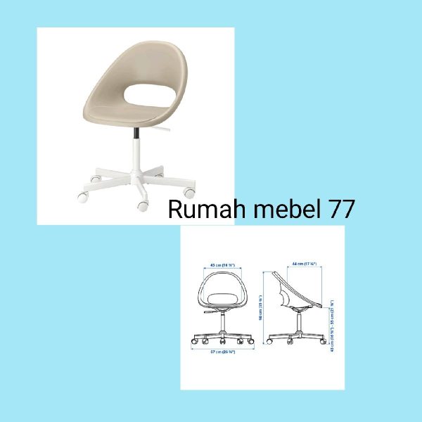 Ikea malskar kursi putar 110 kg kursi belajar kursi kantor tinggi bs diatur swivel chair