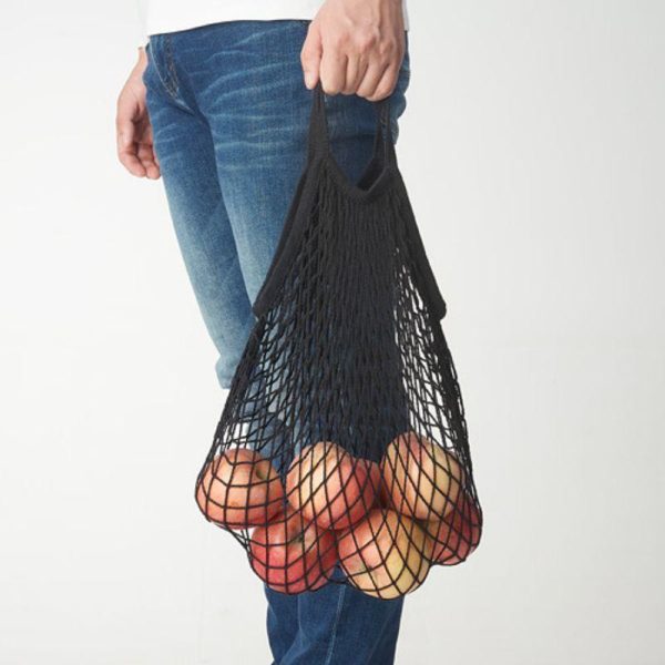 Kungsfors tas jaring buah dan sayur tas belanja pasar reusable tas gantung penyimpanan buah fruit and vegetable cotton net - Image 3