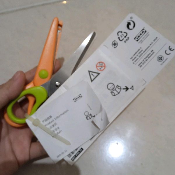 Ikea mala gunting isi 2 pc untuk anak anak DIY scissors gunting kreasi ketrampilan anak - Image 2