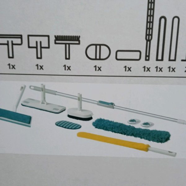 Ikea pepprig peralatan kebersihan pel lantai kemoceng debu lengkap - Image 2