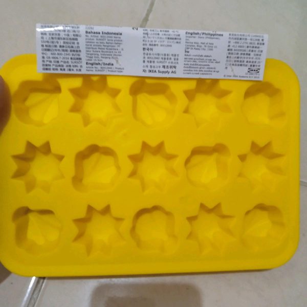 Ikea sursot cetakan es batu bahan karet sintetis ice tray Cream - Image 3