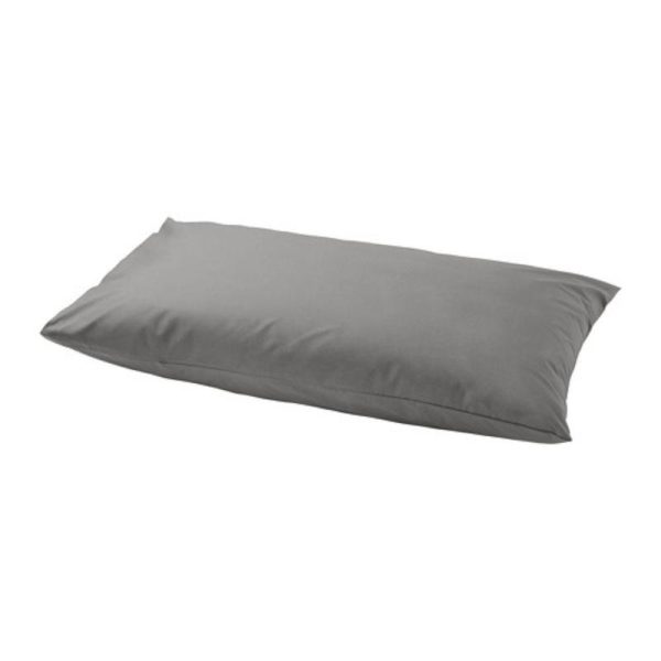 Ikea ullvide sarung bantal abuabu pillow case 50 x 80 cm bahan katun dan lyocell 1 pc