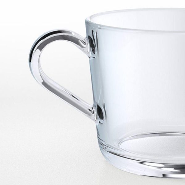 Mug gelas kaca bening besar ikea 36 cl 360 ml  mug teh kopi susu - Image 3