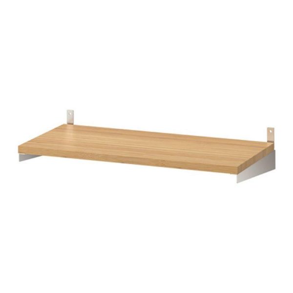 Kungsfors rak dinding BAMBU 60 cm rak dapur rak penyimpanan barang wall shelf rak tempel dinding 1pc