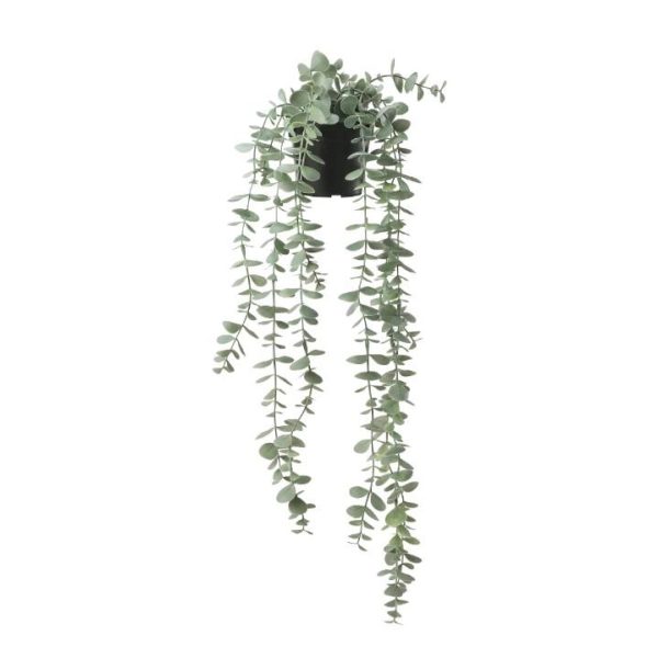 Ikea fejka tanaman juntai dekorasi hias Eucalyptus dalam pot hitam 9 cm hanging plant artificial