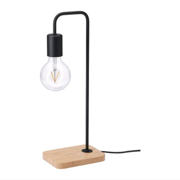 Tvarhand lampu meja lampu malam table lamp unik keren dengan dudukan bambu