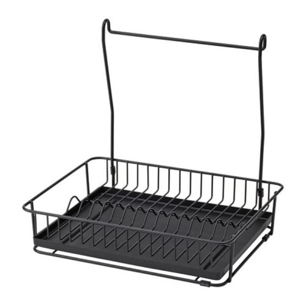 hultarp ikea rak pengering piring gantung hanging dish drainer hitam rak piring gantung - Image 2