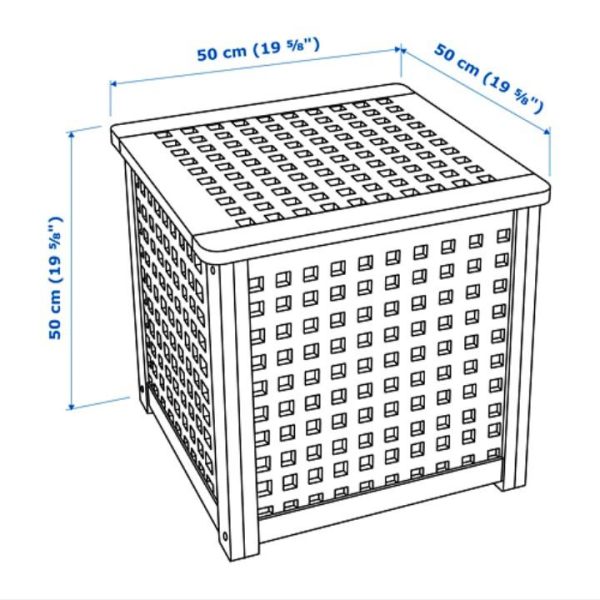 Ikea hol meja samping tempat tidur dengan penyimpanan nakas bedside table coffee table - Image 2