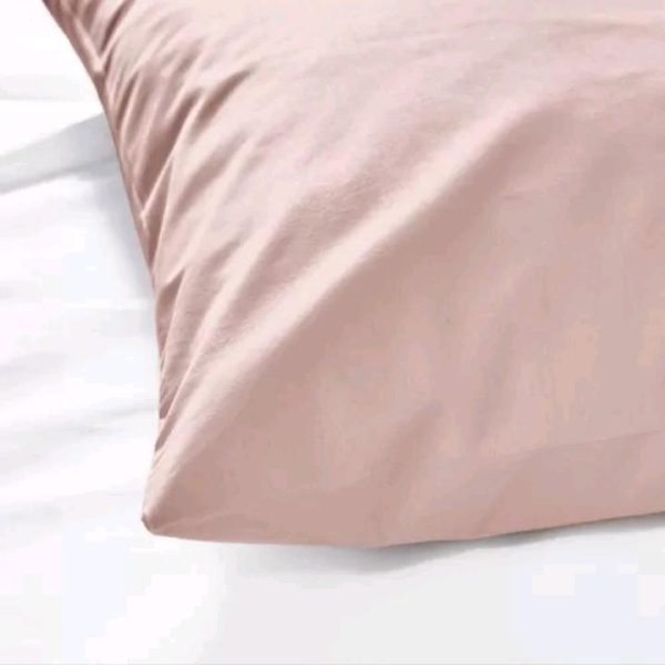 Ikea Dvala sarung bantal bahan katun warna pink 2 pc 50 x 80 cm - Image 2